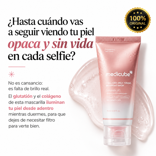 Piel Luminosa · Mascarilla Nocturna de Colágeno y Glutatión Medicube