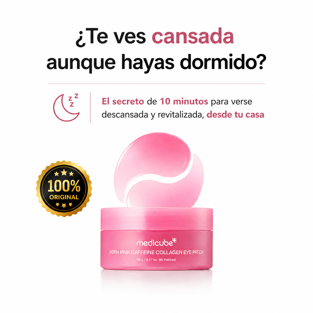 Parches de Ojos PDRN Pink Caffein Collagen Medicube