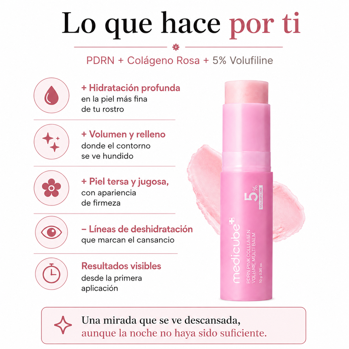 Adiós Mirada Cansada · Bálsamo PDRN Pink Collagen Medicube