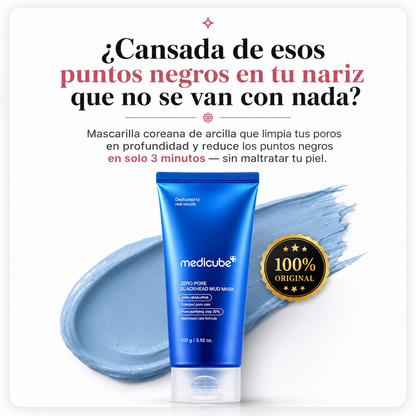 Adiós Puntos Negros · Mascarilla facial Medicube Zero Pore Blackhead Mud 100 ml