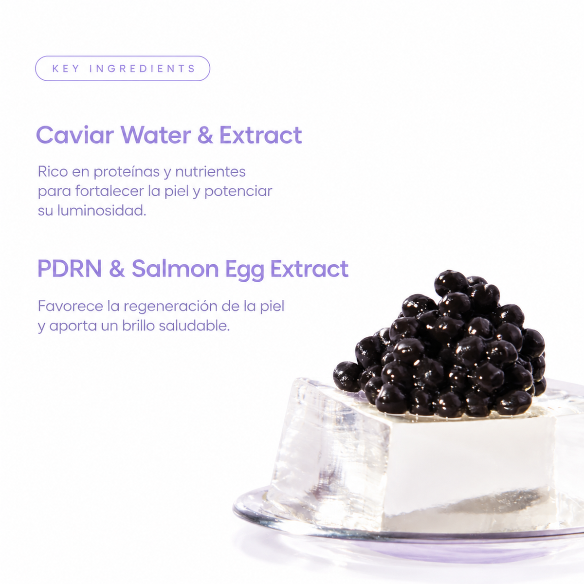 Rejuvenecedora · Pack 4 Mascarillas de Caviar y PDRN Coreano Biodance