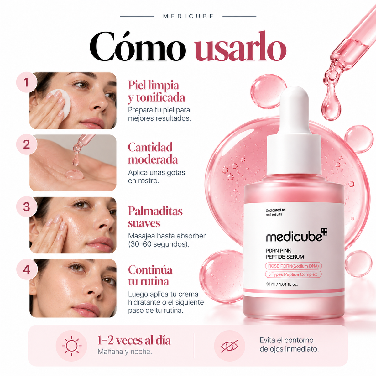 Sérum PDRN Pink Peptide con ADN de Salmón Coreano Medicube