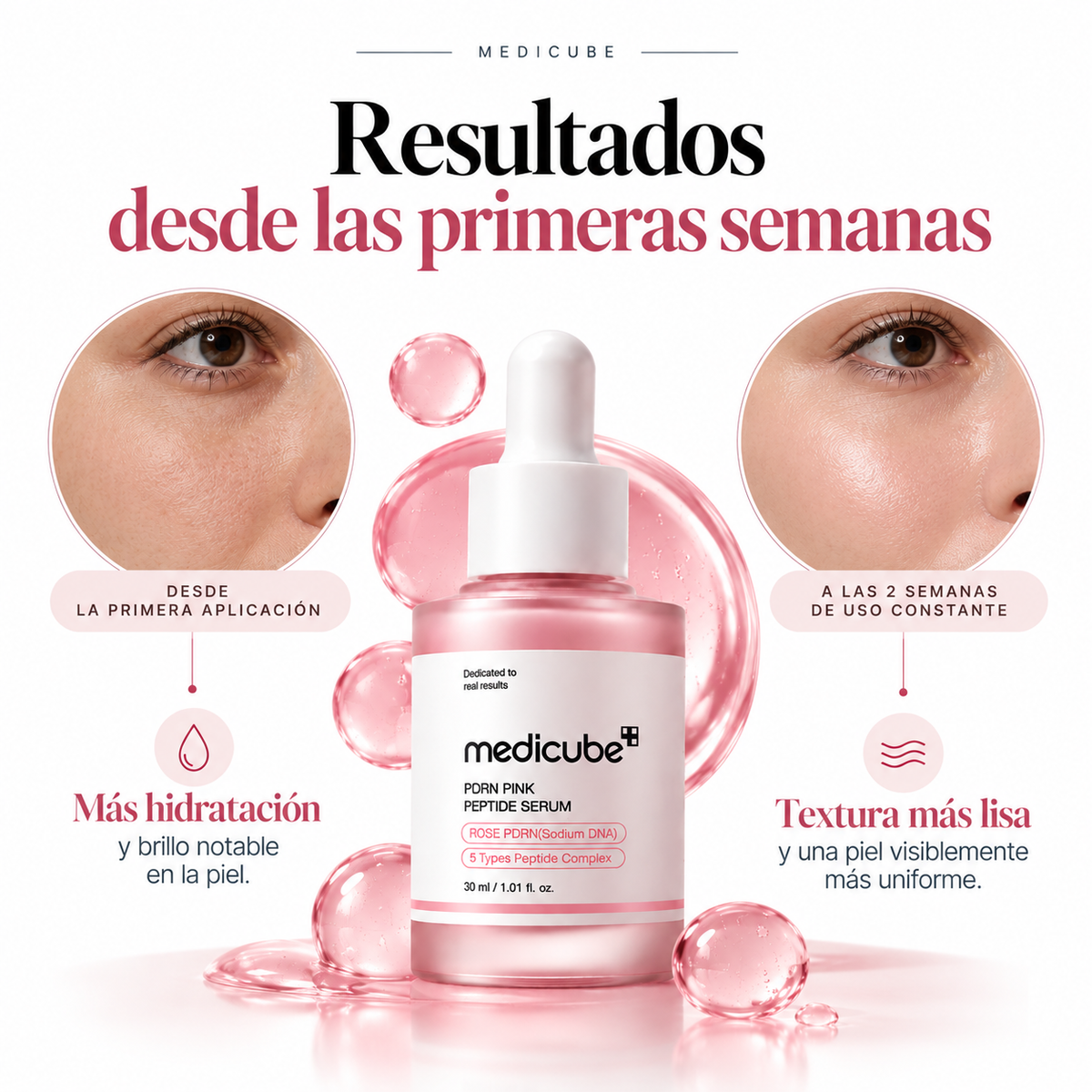 Sérum PDRN Pink Peptide con ADN de Salmón Coreano Medicube