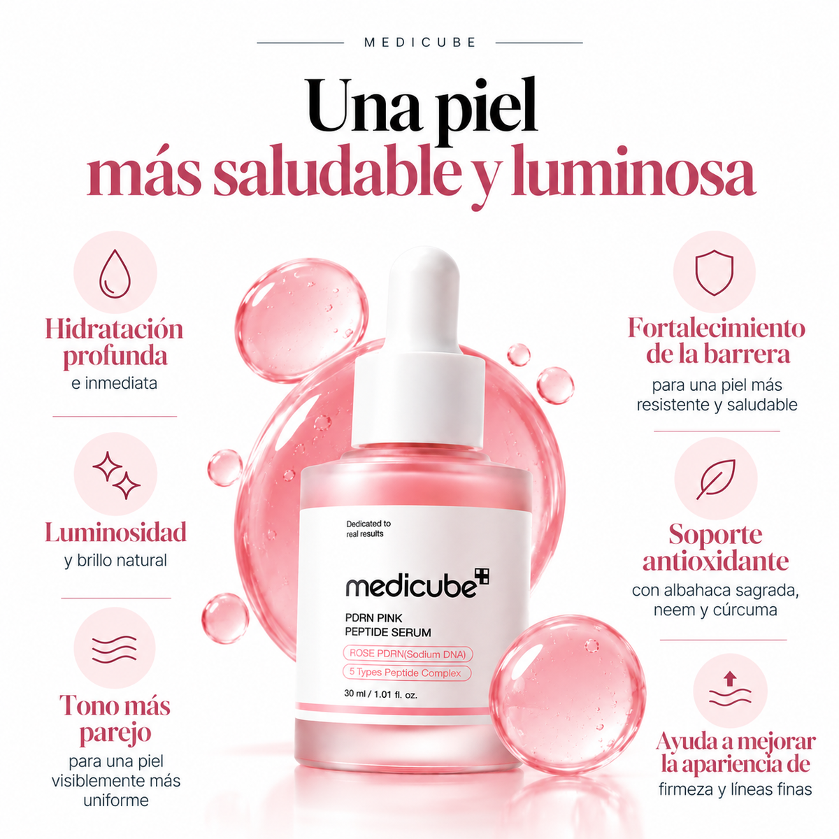 Sérum PDRN Pink Peptide con ADN de Salmón Coreano Medicube